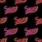 Sexy Word Motif Seamless Pattern