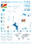 Seychelle - infographic map and flag - Detailed Vector Illustration