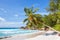 Seychelles Anse Georgette beach Praslin island palm vacation paradise ocean sea