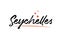 Seychelles country typography word text for logo icon design