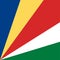 Seychelles flag. Correct RGB colours