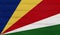 Seychelles flag on a wooden texture.