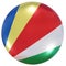 Seychelles national flag button