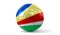 Seychelles - national flag on soccer ball