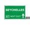 SEYCHELLES road sign isolated on white