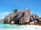 seychelles tropic island ocean stones
