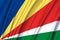 Seychelles waving flag illustration.