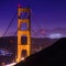 SF Golden Gate Bridge and Sutro Tower at Night