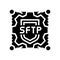 sftp label glyph icon vector illustration sign