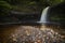 Sgwd Gwladus waterfall after the rain