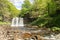Sgwd Yr Eira Waterfall at Four Waterfalls in Brecon Beacons Wales