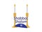 Shabbat Shalom logo with Blue Kippah