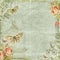 Shabby Chic Floral Butterflies Frame Background