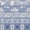 Shabby chic french grey blue linen patchwork stripe. Grunge washed out vintage patched textile effect. Country style