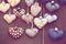 Shabby chic hearts