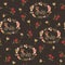 Shabby chic seamless floral pattern