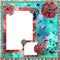 Shabby Floral Photo Frame/Scrapbooking Background