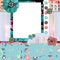 Shabby Floral Photo Frame/Scrapbooking Background