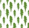 Shabby fur trees on white background. seamless winter pattern with spruce.