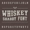 Shabby Vintage Whiskey Font. Alcohol Drink Label Design.