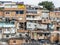 Shacks in the favellas,a poor neighborhood in Brazil