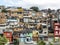 Shacks in the favellas,a poor neighborhood in Brazil