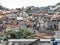 Shacks in the favellas,a poor neighborhood in Sao Paulo, big city in brazil