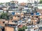 Shacks in the favellas,a poor neighborhood in Sao Paulo, big city in brazil