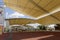 Shade under tensile membrane on Decumano , EXPO 2015 Milan