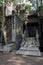 Shaded stone stairway of old-fashioned Chinese building in morning