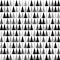 Shades of grey, black and white triangles background pointing upward. Seamless pattern. Vector EPS 10