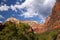 The shades of red painted on the cliffs of Zion National Park