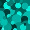 Shades of Teal Circles Background Texture