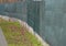 The shading fabric on the wire fence creates a private space and in a moment you have an opaque fence from annoying neighbors and