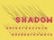 Shadow bold font. Vector alphabet