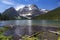 Shadow Lake Canadian Rocky Mountains Scenic Landscape View Natural World Summertime Alberta Canada Banff National Park