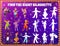 Shadow match kids game with circus performers