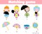 Shadow matching game. Princess theme Kids activity. Find silhouettes of objects