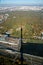 The shadow of the Ostankino television tower with