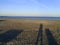 Shadow Photographer Beach Windmills