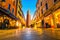 shadow of walking motion, pedestrian in Venice, Italy