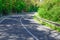 Shadows in a country road in Sardinia