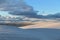 Shadows on dunes of White Sands National Park