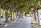 Shady alley in the city center of Trapani in Sicily