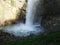 The shady Leuenfall waterfall