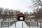 Shaeffer Campbell Covered Bridge in the snow