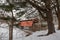 Shaeffer Campbell Covered Bridge through the trees