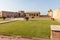 Shah Jahan`s Quadrangle with the buildings of Diwan-i-Khas and the Khwabgah of Shah Jahan at the Lahore Fort