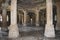 Shaher ki Masjid, interior view with carvings on Pillars and Dome, built by Sultan Mahmud Begada 15th - 16th century