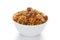 \\\'Shahi Mixture\\\' in a white ceramic bowl made almond cashew corn flakes almonds